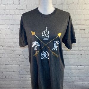 DISNEY T-Shirt Four Parks Gray-Large